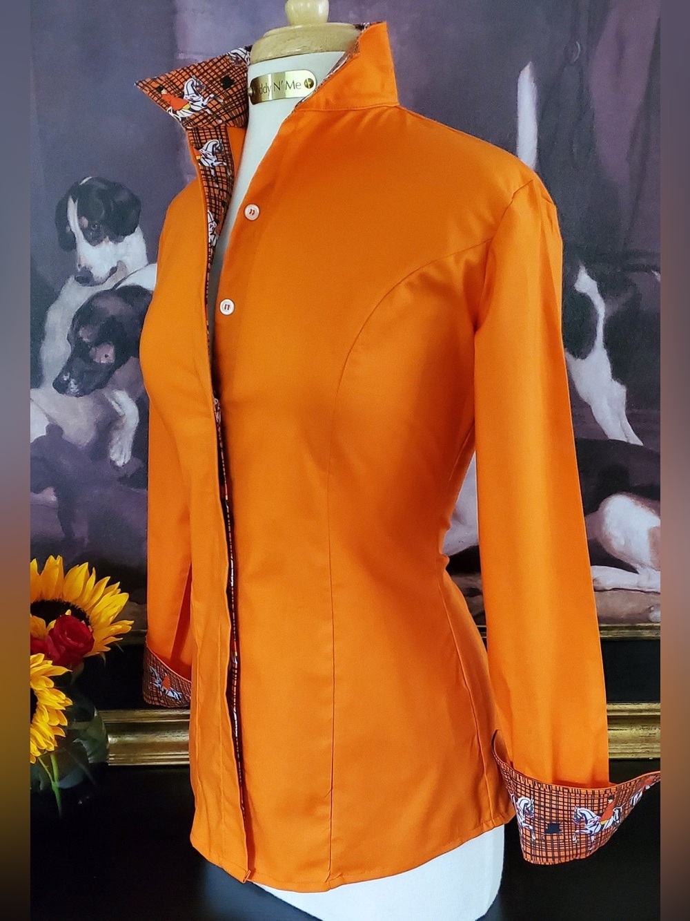 Middy & Me Orange Button Down